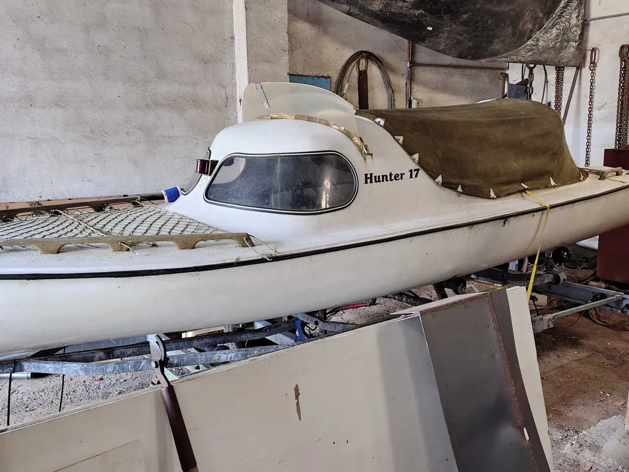 Billede 3 - Hunter 17 jagtbåd med ny kaleche