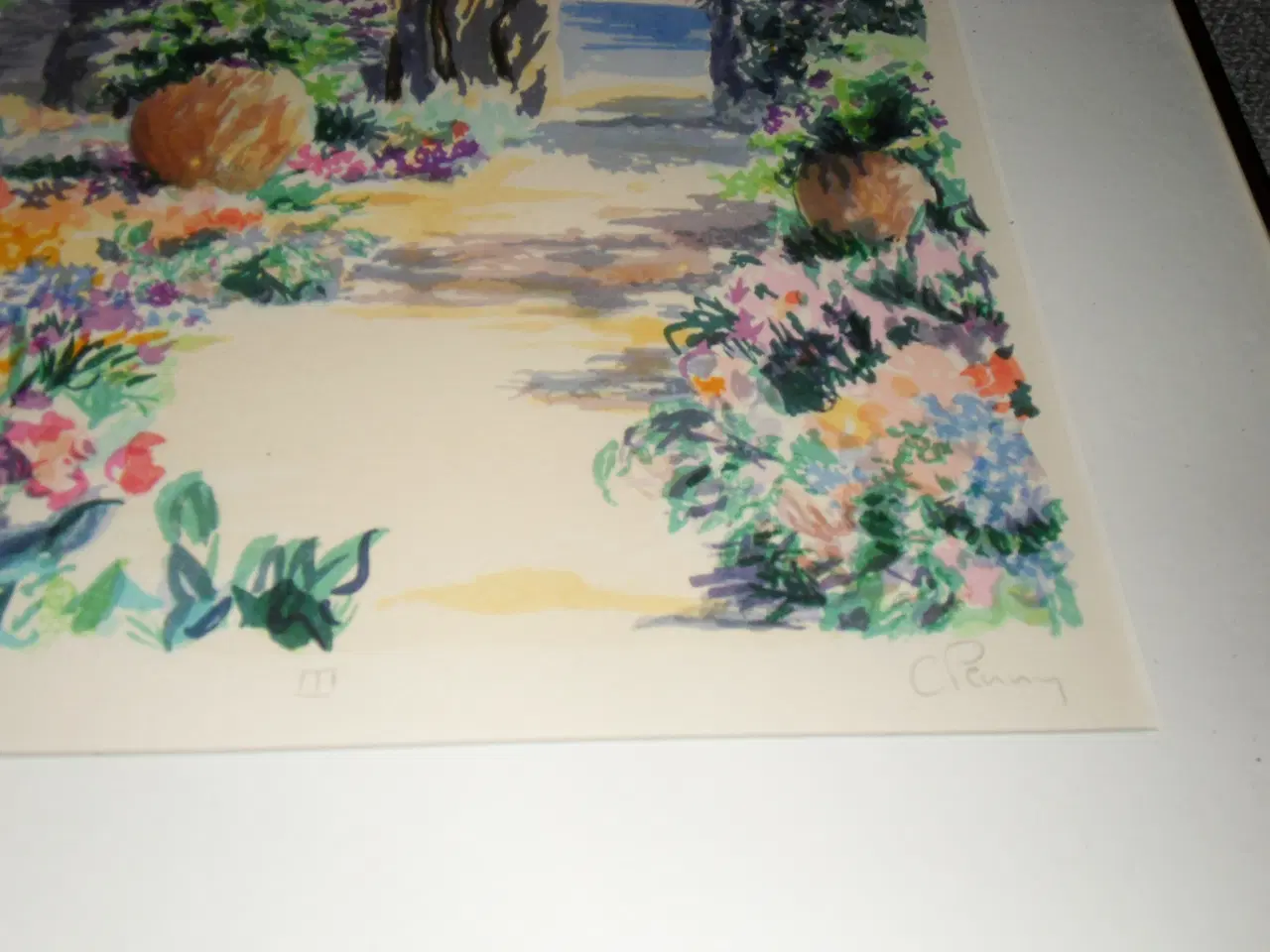 Billede 3 - Litografi. Charles Penny. Natur-billede