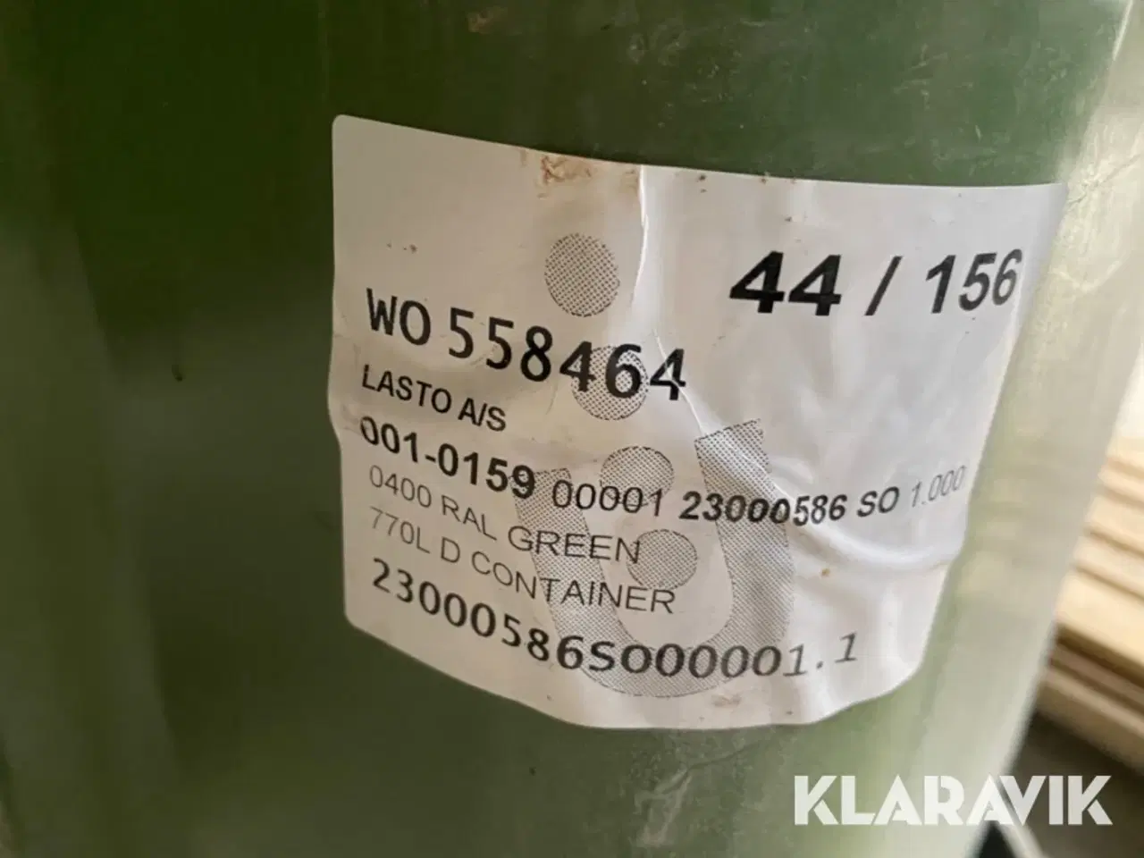 Billede 7 - Affaldscontainere Lasto 770 liter 6 styk