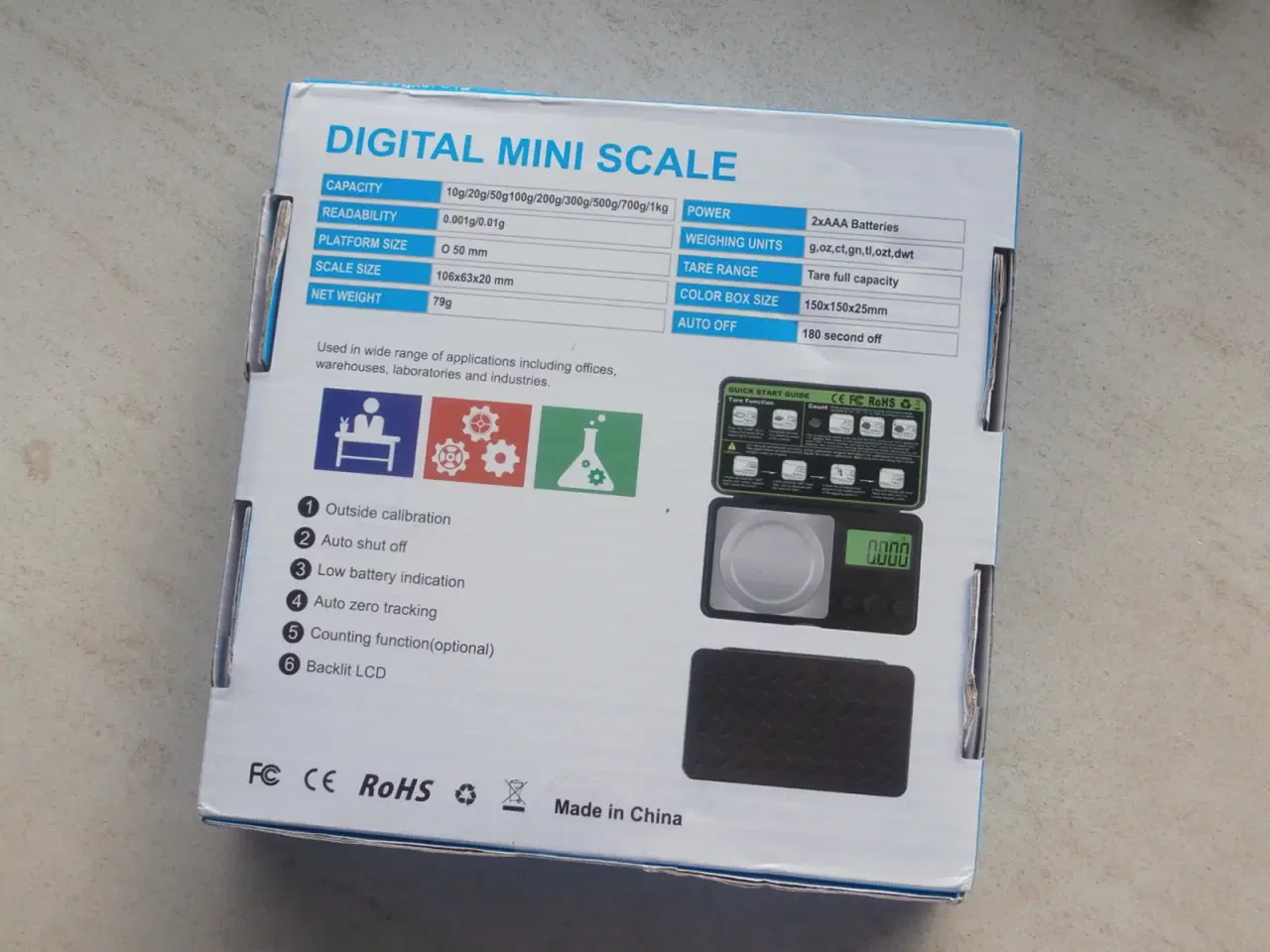 Billede 2 - NY DIGITALVÆGT 100g 0,001 g !!