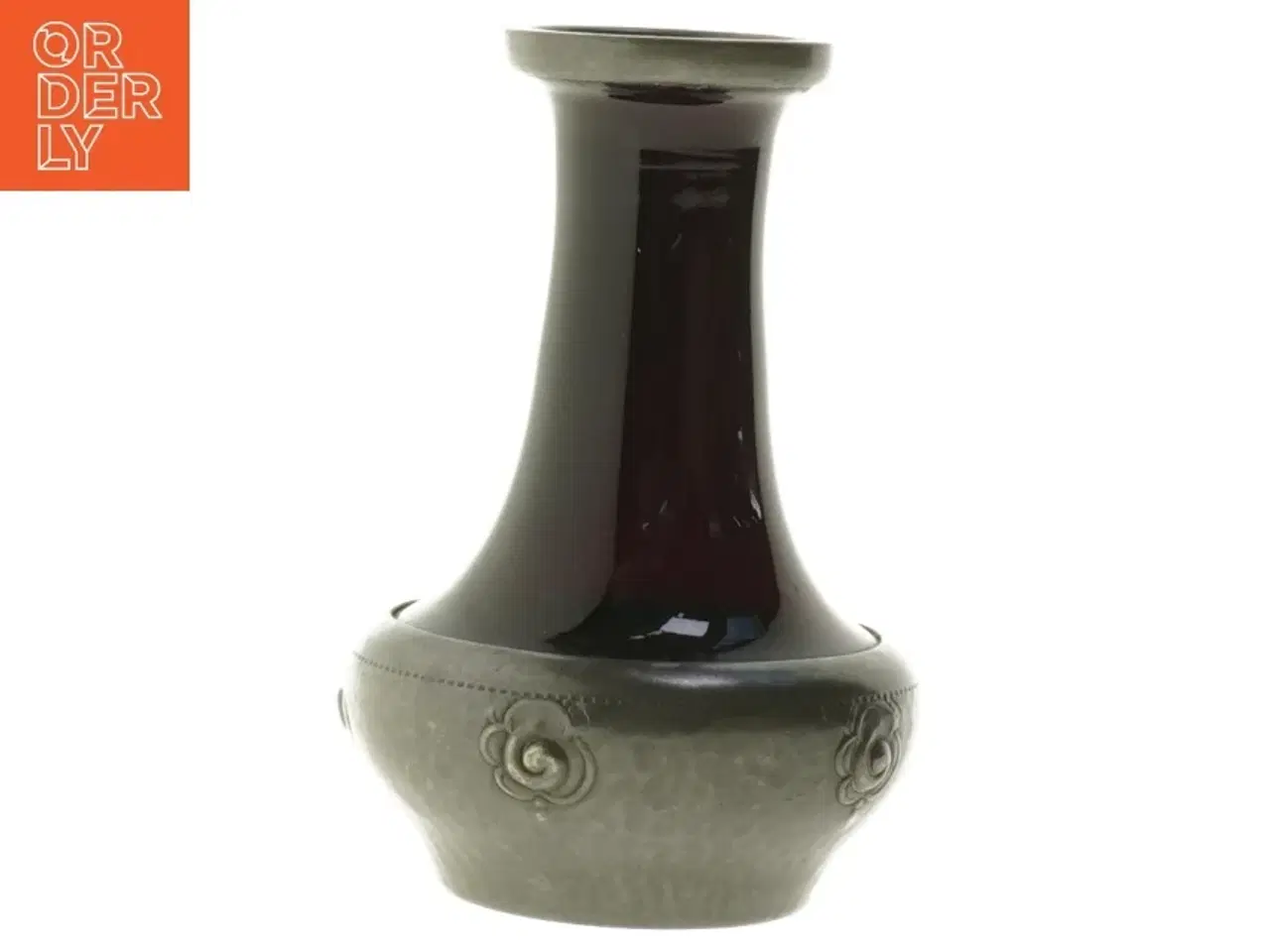 Billede 4 - Gl. vase med tin(str. 14 cm)