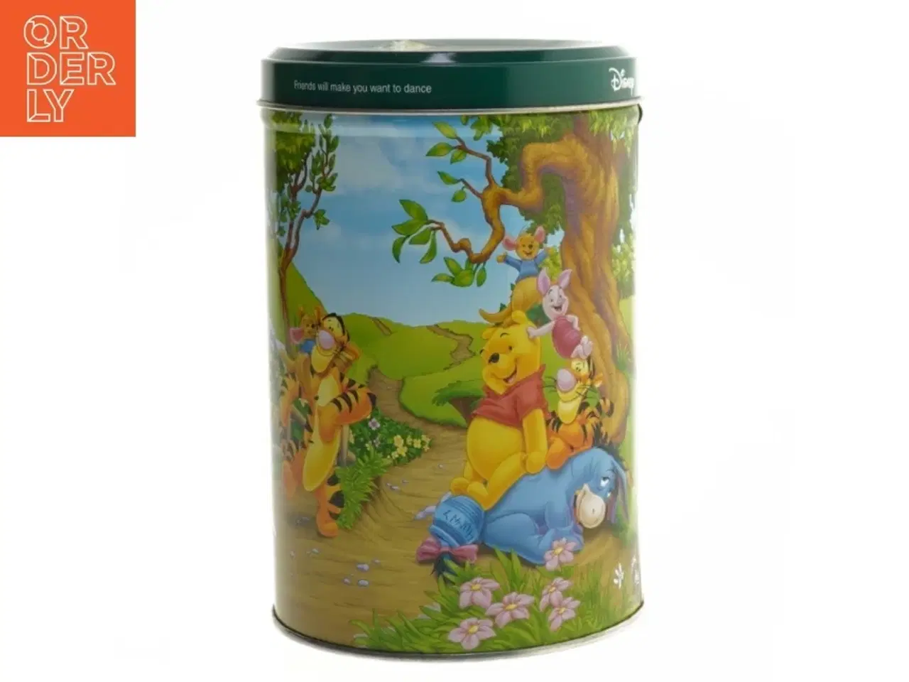 Billede 1 - Disney opbevaringsdåse med Peter Plys motiv fra Disney (str. Ø. 11 cm længde. 17 cm)