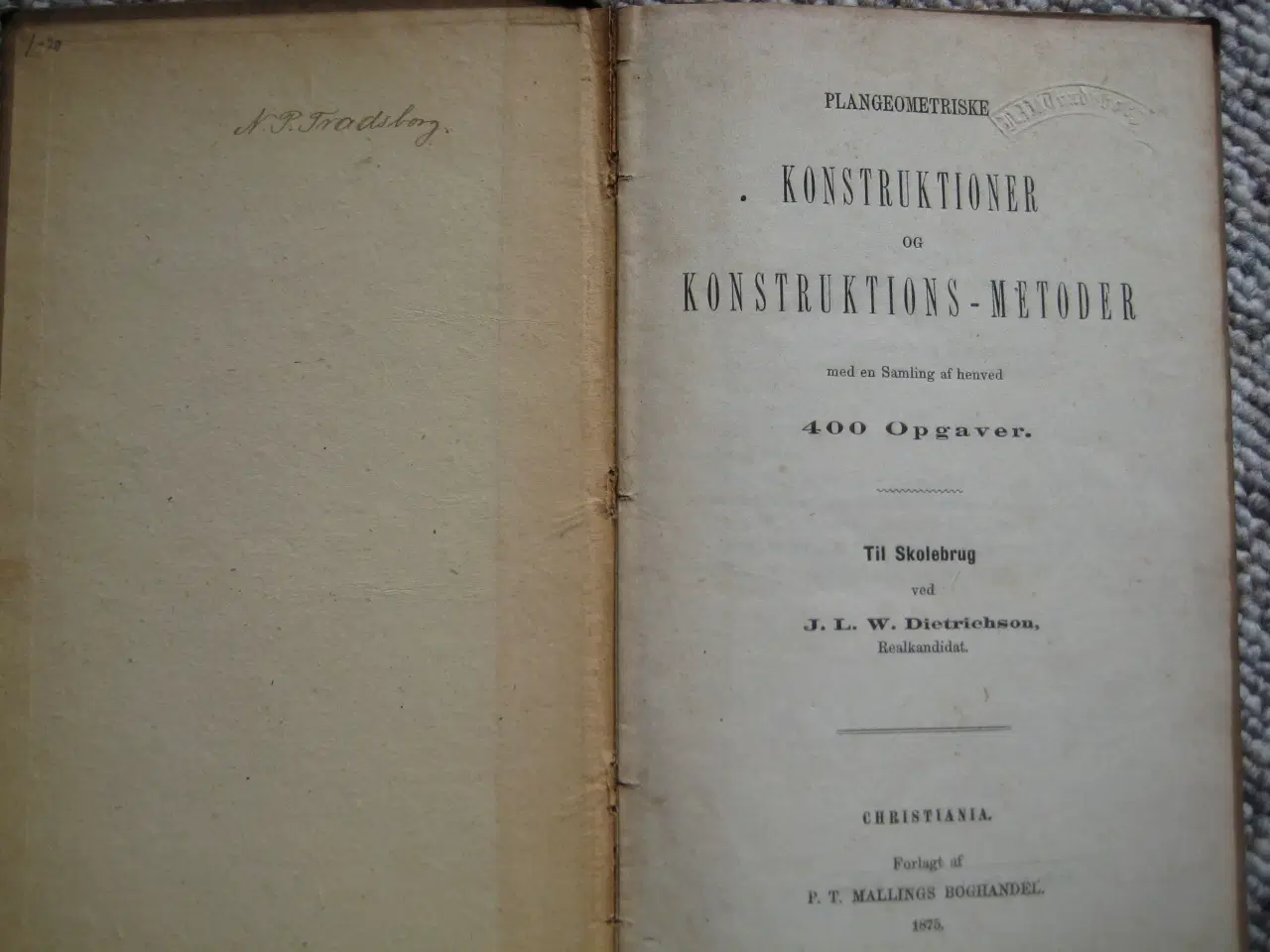 Billede 1 - Konstruktions-metoder - fra 1875