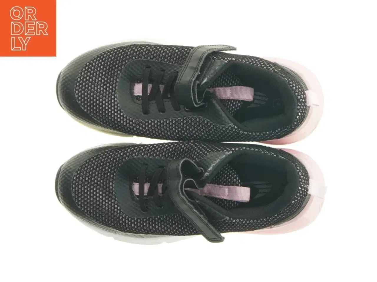 Billede 5 - Sorte sneakers med lyserøde detaljer (str. 4)