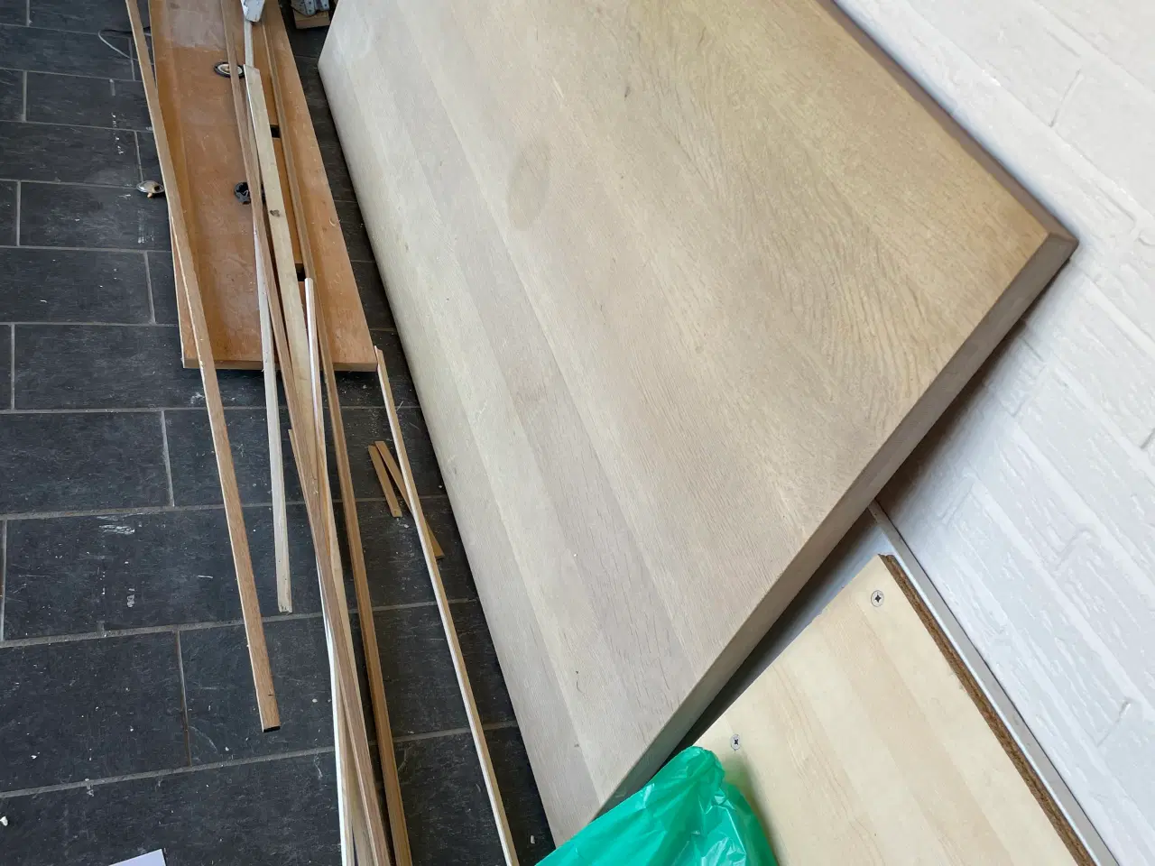 Billede 1 - Egetræs bordplade 