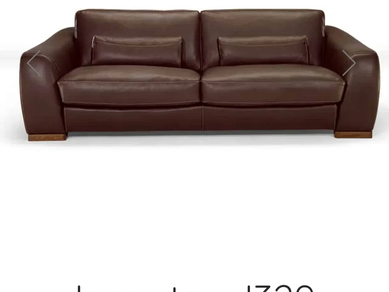 Billede 3 - Brun læder sofa. Italiensk design