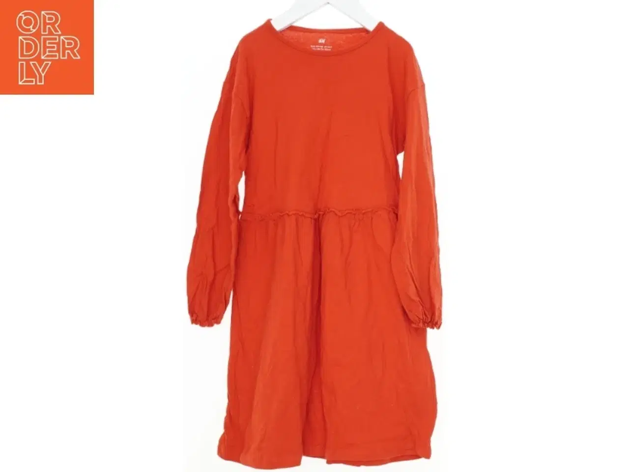 Billede 1 - Orange langærmet kjole fra H&M (str. 122)