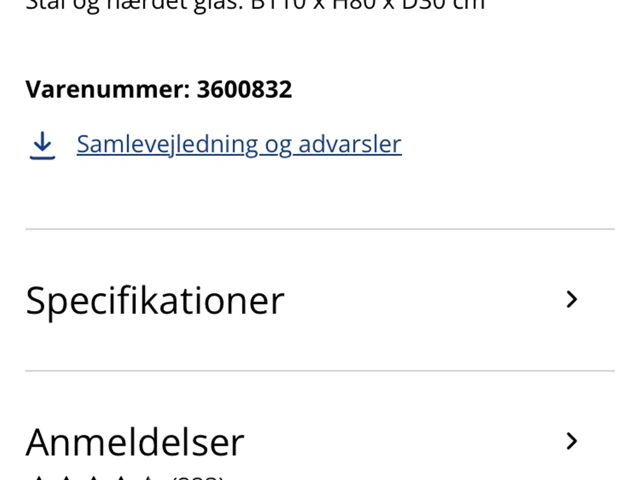 Billede 3 - Reol i guldfarvet stål og hærdet glas
