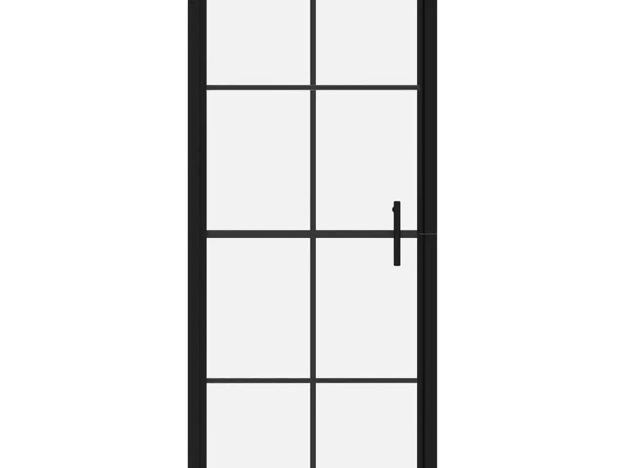 Billede 3 - Brusedør 81x195 cm hærdet glas sort