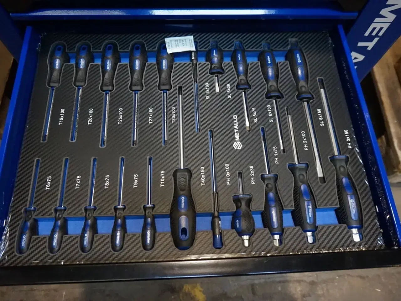 Billede 6 - Metallo Værktøjsvogn XXL med værktøj og 7 skuffer og skab