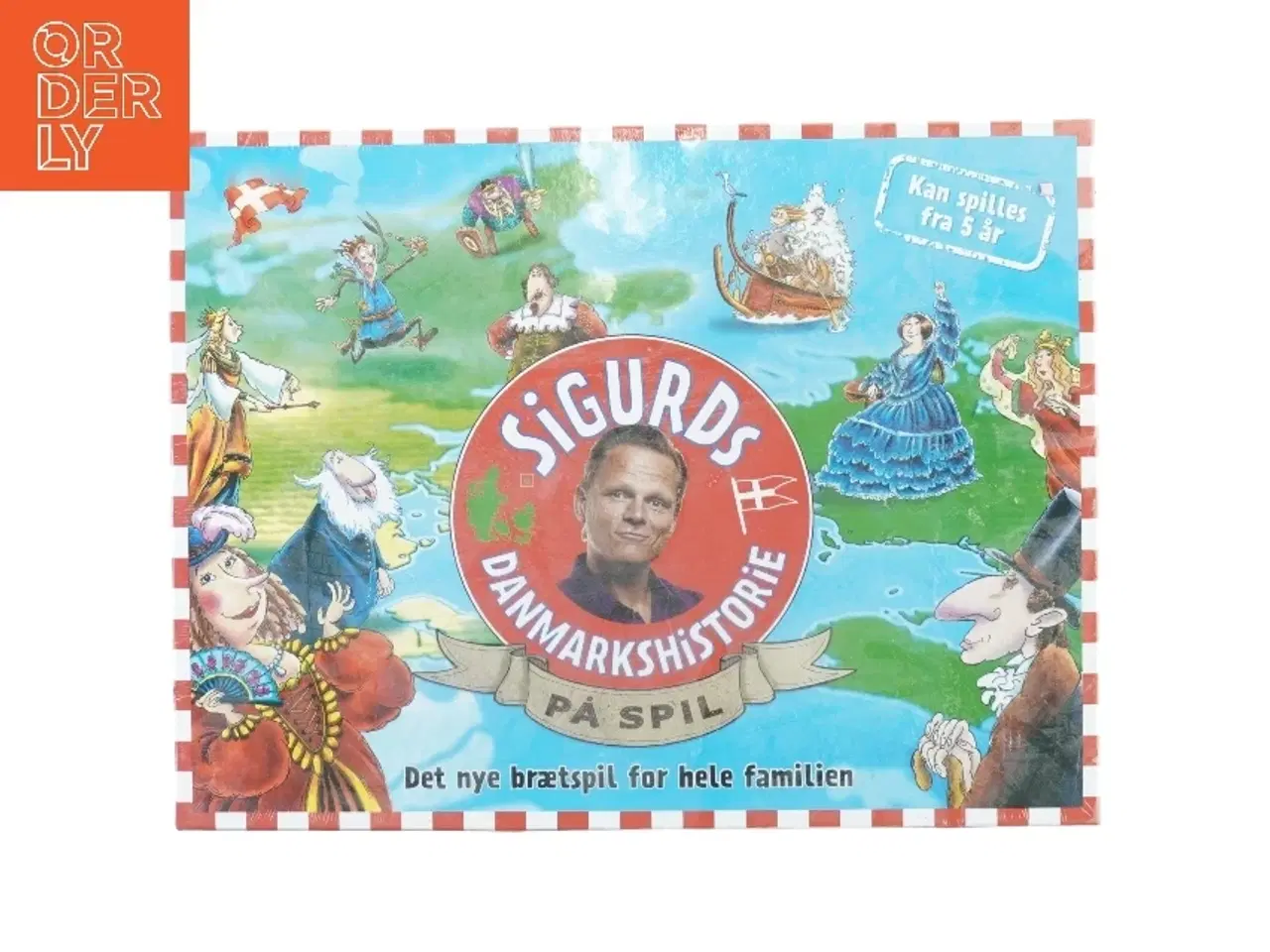 Billede 1 - Sigurds danmarkshistorie Spil fra Politikens Forlag (str. 32 x 42 cm)