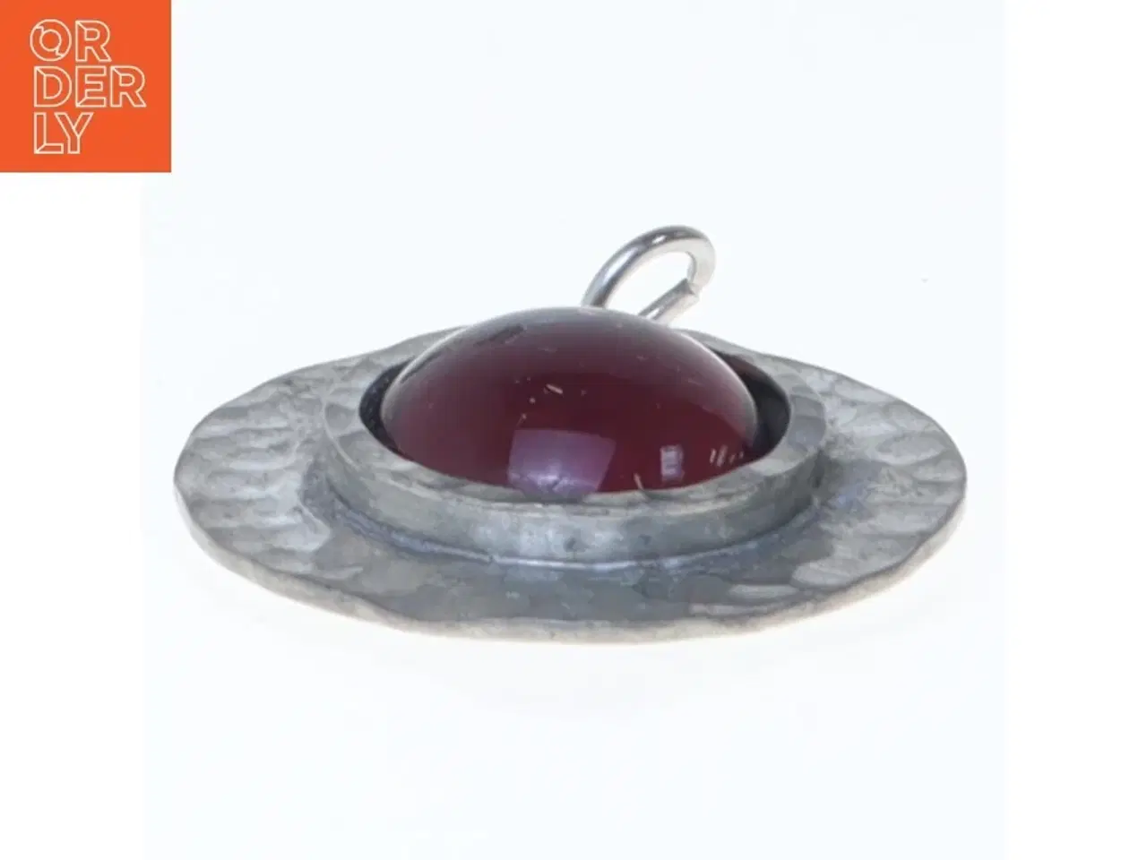 Billede 3 - Vintage vedhæng med lyslilla sten fra Bjørn H. Denmark (str. 3 cm)