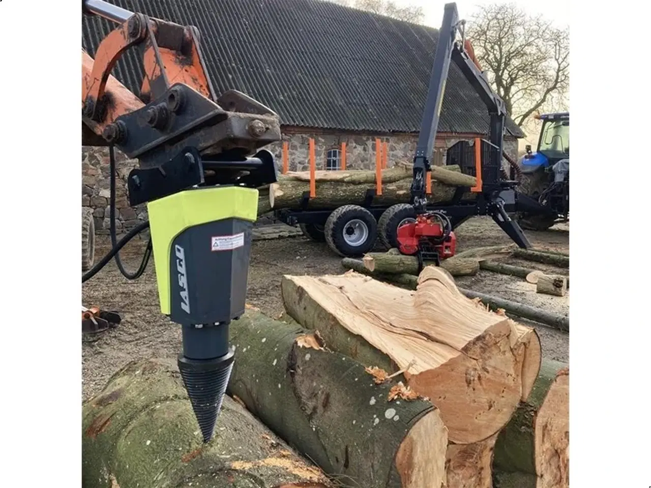 Billede 4 - Lasco Keglekløver til gravemaskiner