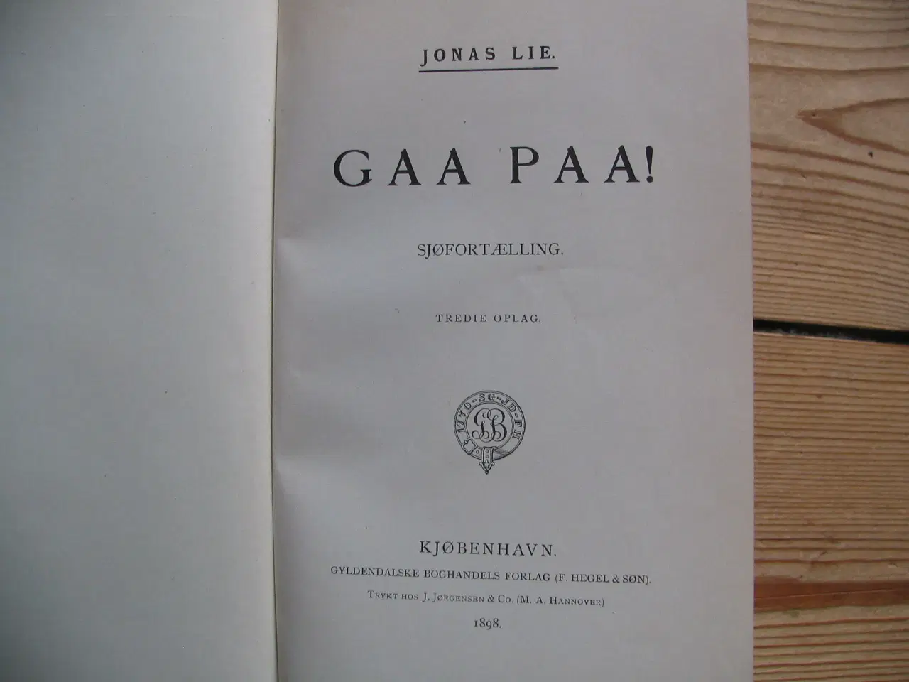 Billede 4 - Jonas Lie. Gaa paa! Sjøfortælling, fra 1898