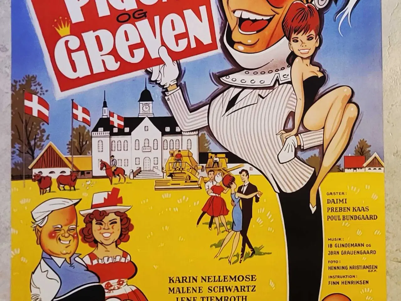 Billede 2 - Original filmplakat - Pigen og greven 