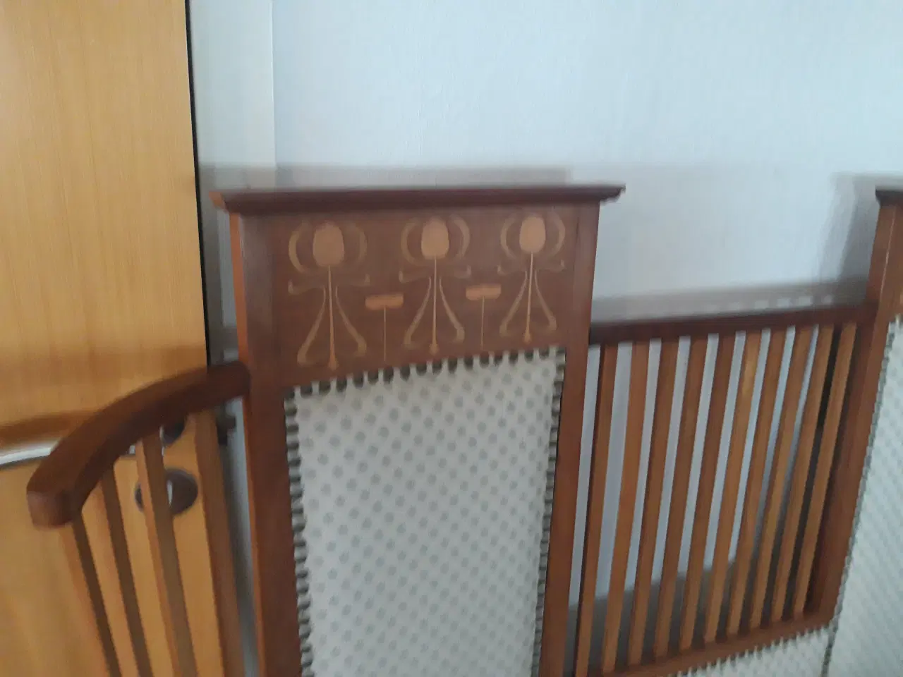 Billede 4 - Antik bænk og stol i massiv Rosentræ sælges