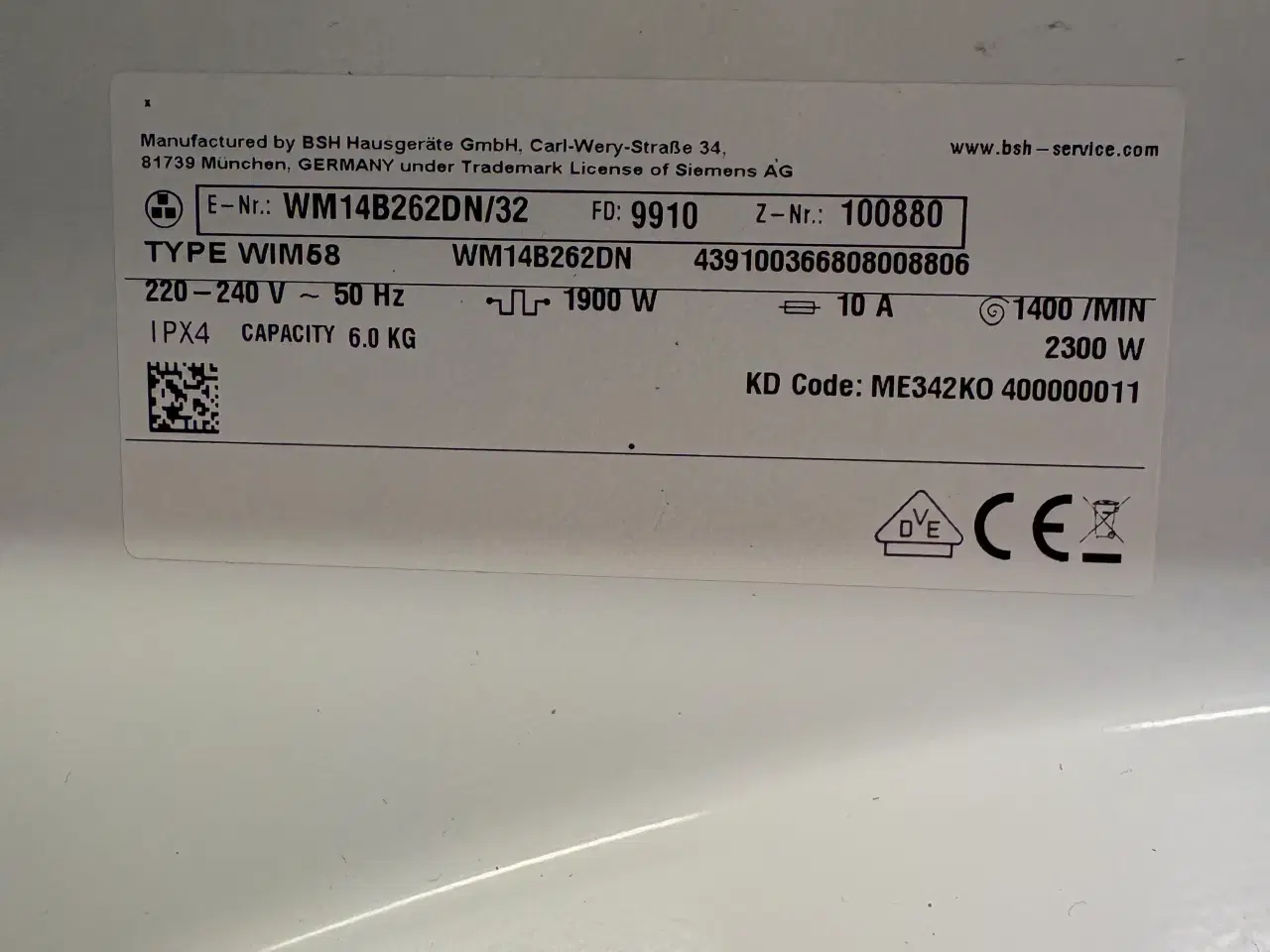 Billede 3 - Siemens vaskemaskine