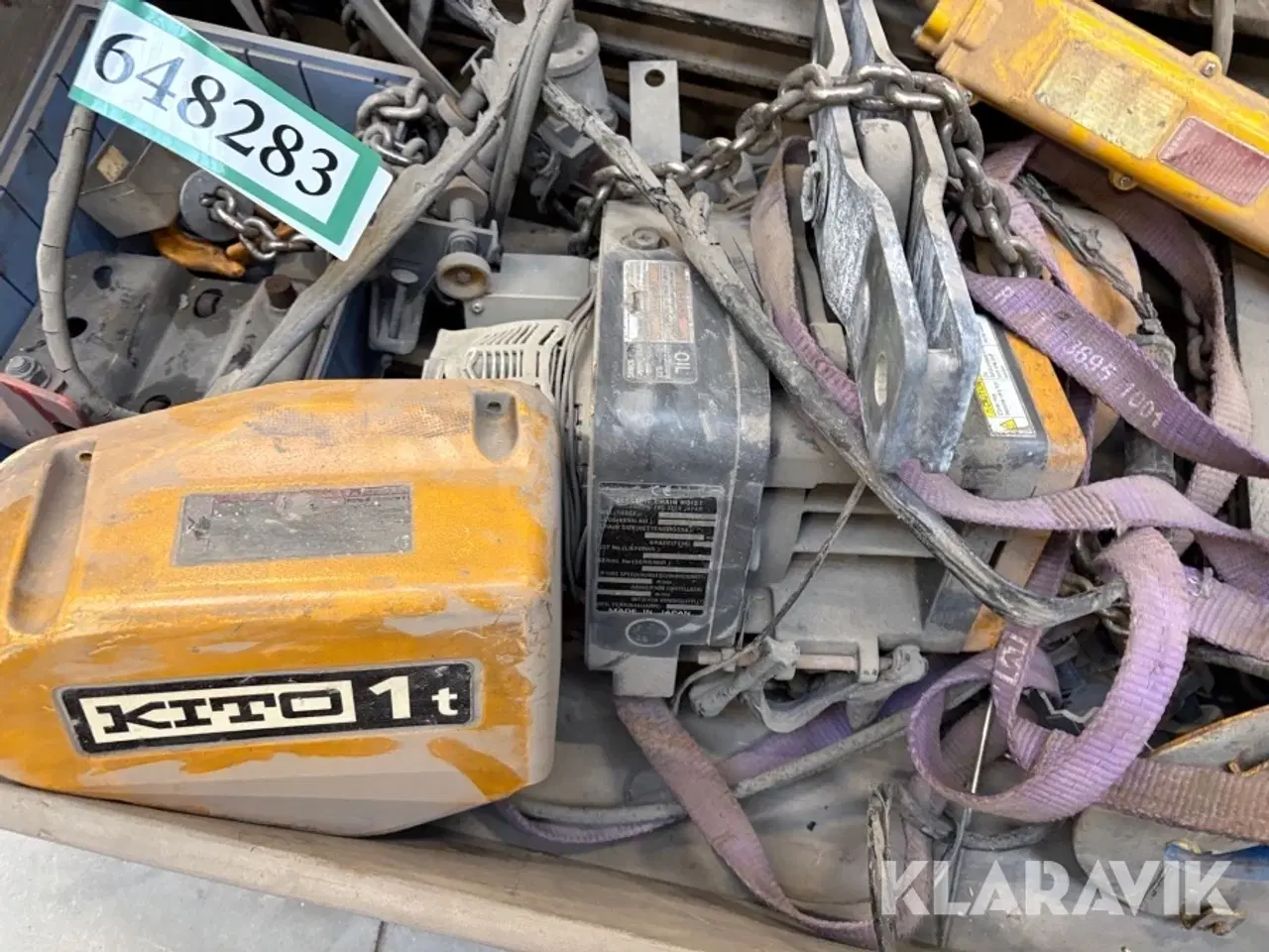 Billede 5 - Kædetalje med løbekat Kito 1 ton