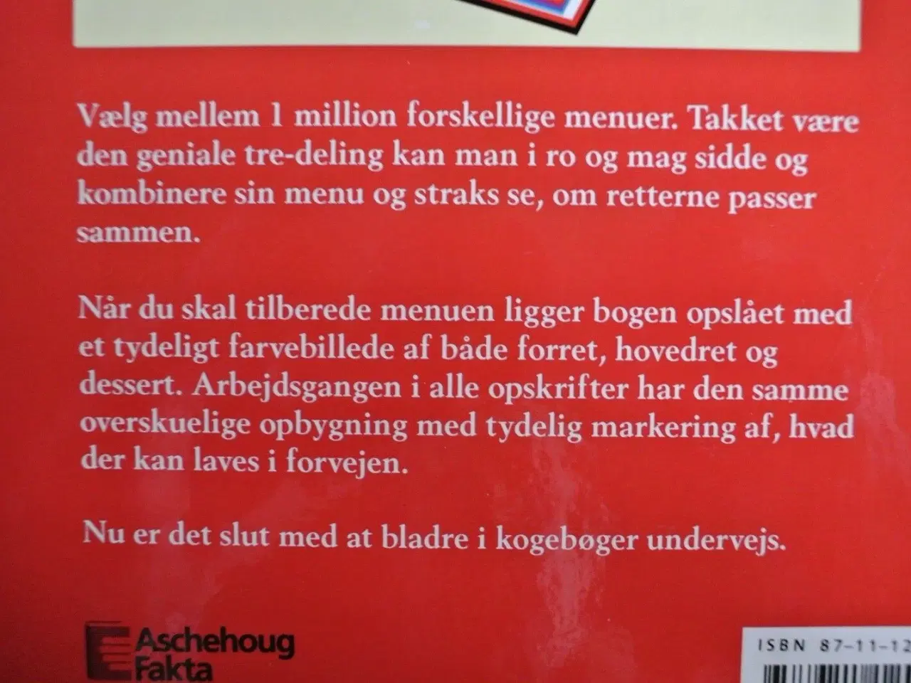 Billede 3 - 1 million menuer - verdens smarteste kogebog, af h