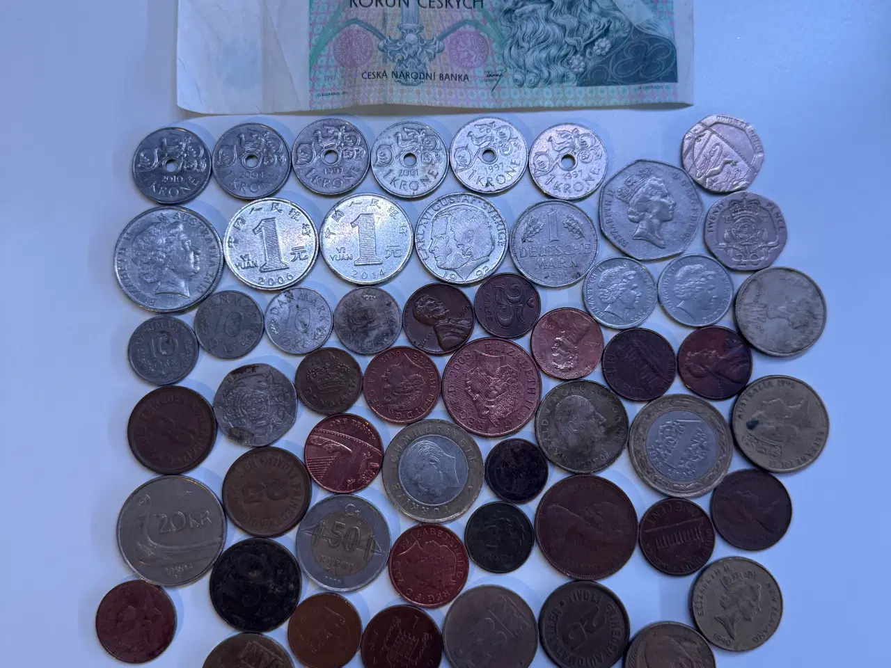 Billede 1 - Danske og udenlandske mønter