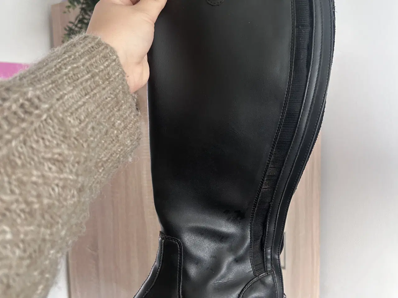 Billede 2 - Lange sorte ridestøvler