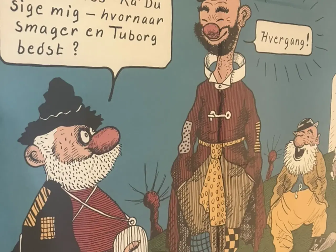 Billede 2 - Gammel Tuborg plakat m/u ramme 