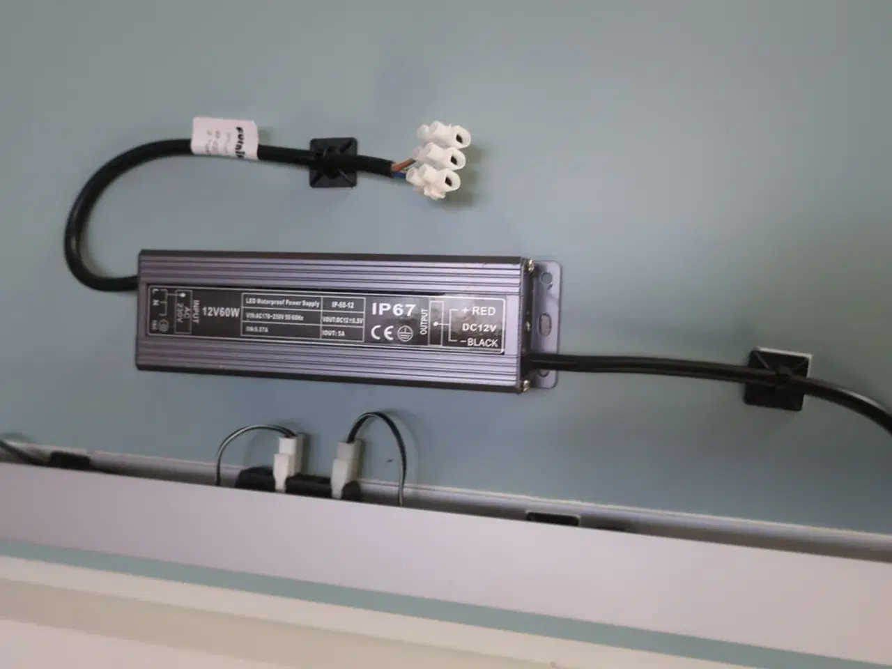 Billede 5 - Spejl med led lys