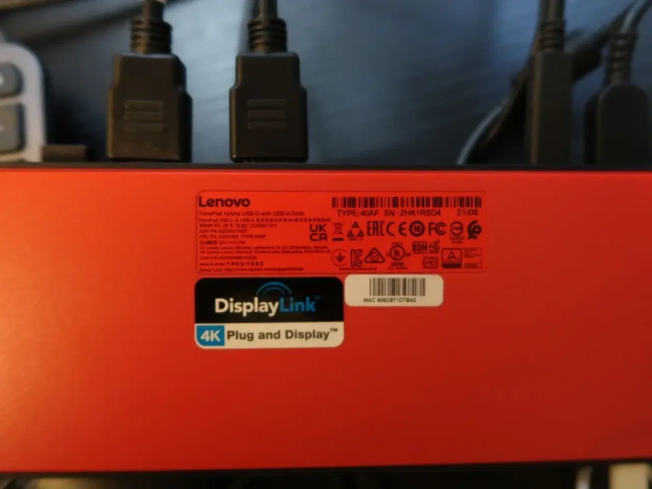 Billede 7 - 3 stk. computerskærme HP 27mq med dockingstation LENOVO Thinkpad Hybrid m.m.