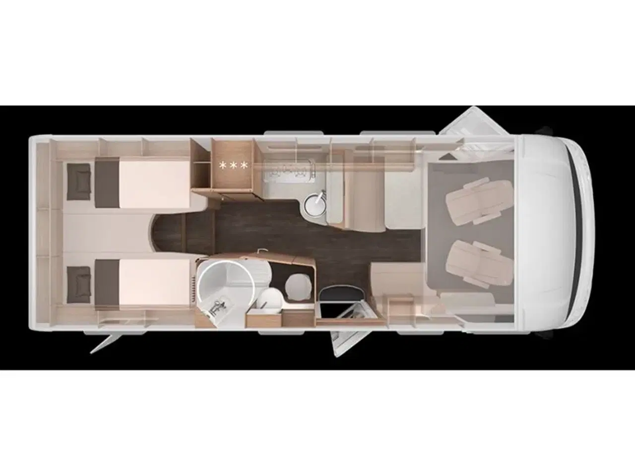 Billede 5 - 2026 - Knaus L!VE I 700 MEG Nyhed Knaus L!VE I 700 MEG 2026 med helt nyt interiør - kan ses nu hos Camping-Specialisten