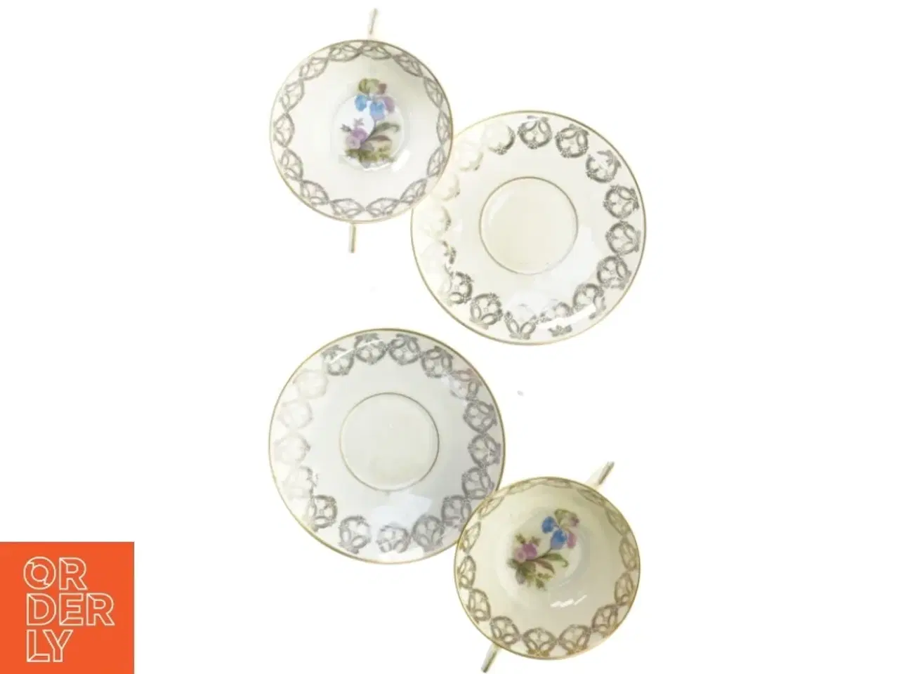 Billede 2 - Te kopper med undertallerken fra Royal Copenhagen (str. 13 x 5)