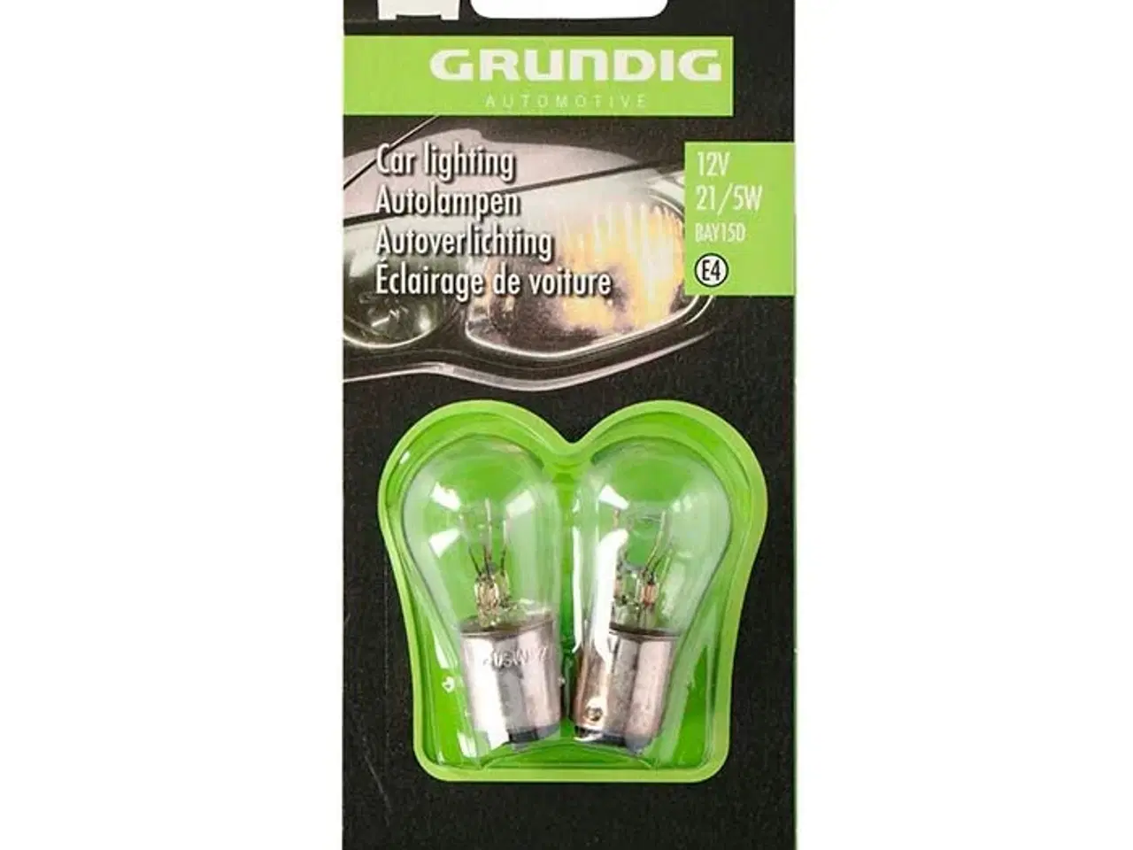 Billede 1 - Grundig Autopærer P21/5W 12V BAY15D -  2 stk.