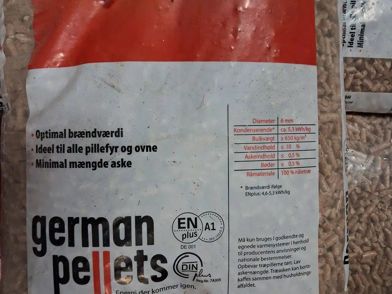 Billede 3 - Træpiller - ø6mm. - 16kg.