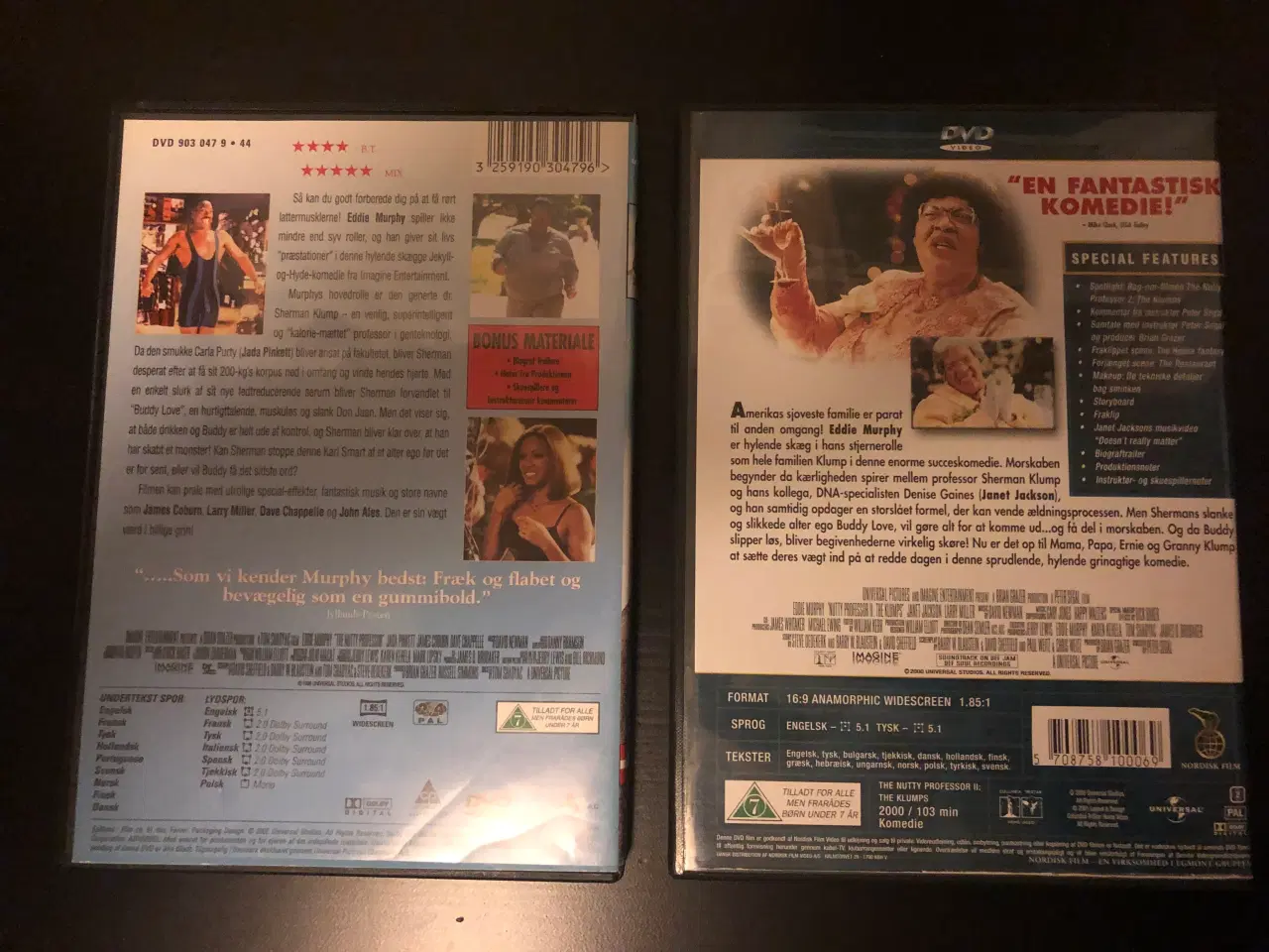 Billede 2 - The Nutty Professor 1 & 2 dvd film