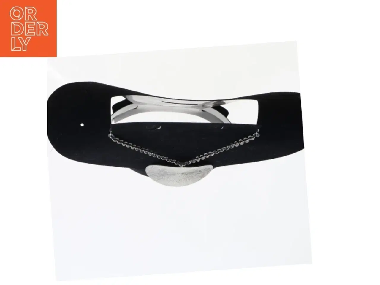 Billede 2 - Stort sølvfarvet vedhæng med kæde fra Pewter (str. 80 cm)