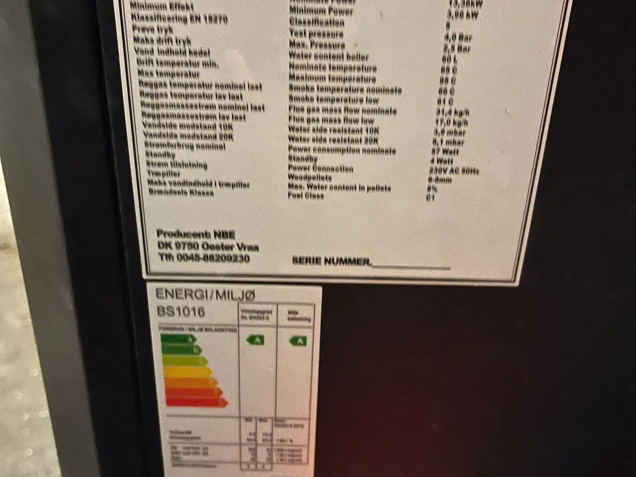 Billede 3 - Blackstar 16kw pillefyr 
