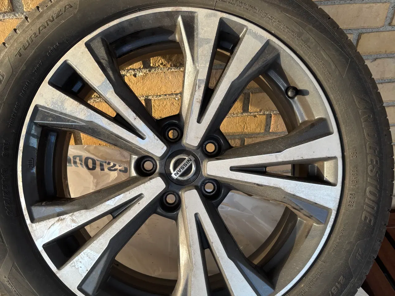 Billede 1 - Bridgestone 18” sommerdæk på alufælge 