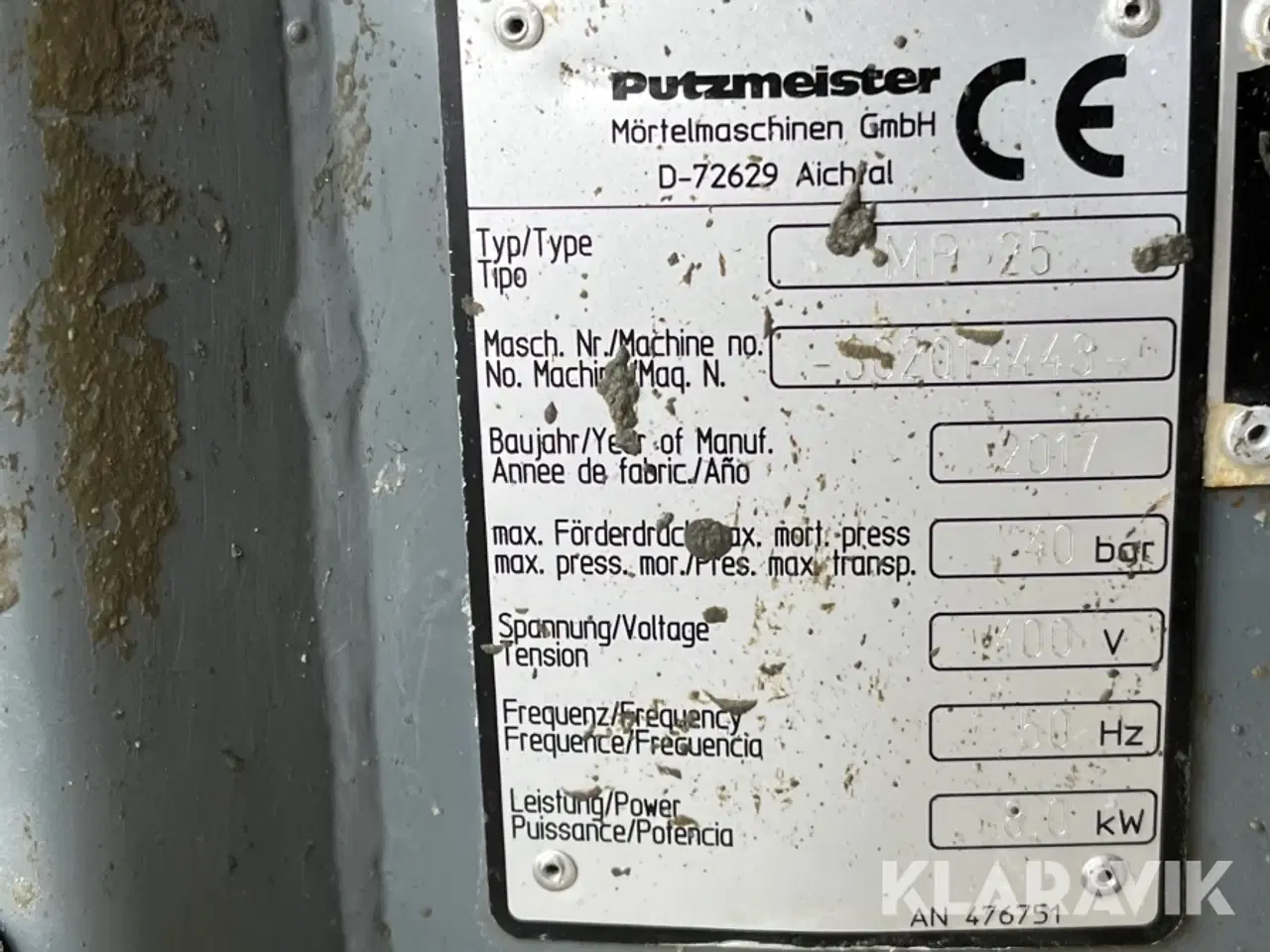 Billede 12 - Mørtelpumpe Putzmeister MP 25