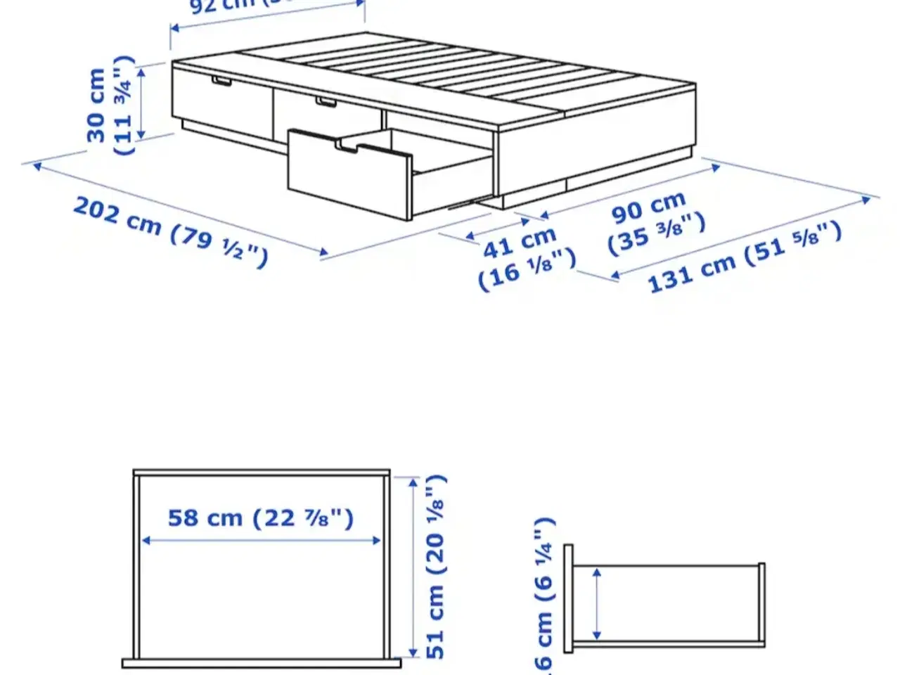 Billede 5 - Enkeltmandsseng IKEA 90x200