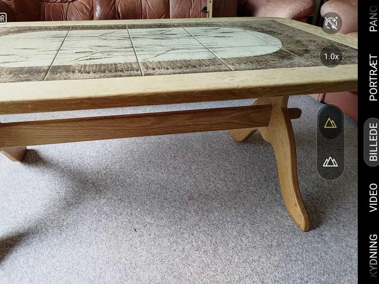 Billede 7 - Severin Hansen sofabord i egetræ. Signeret.