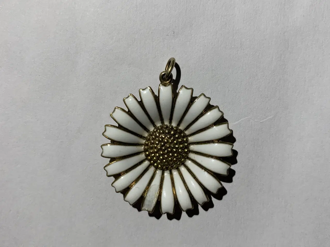 Billede 1 - Antik Marguerit vedhæng fra AM, forgyldt 925 sølv