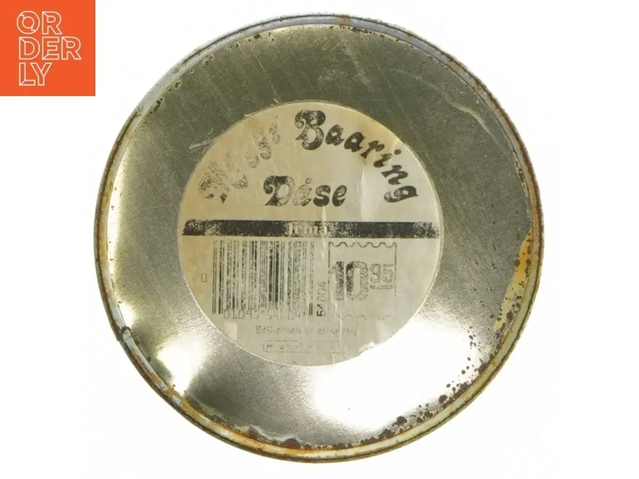 Billede 5 - Dekoreret metalbeholder fra Irma (str. Ø 11,5 cm længde 15 cm)