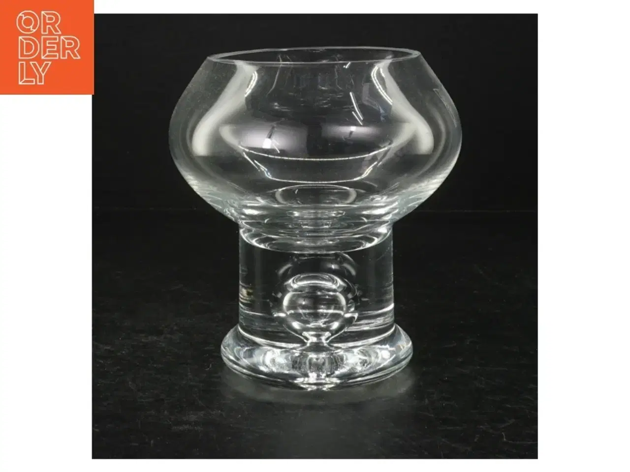 Billede 1 - Fyrfadsstage / glasvase (str. 16 cm)