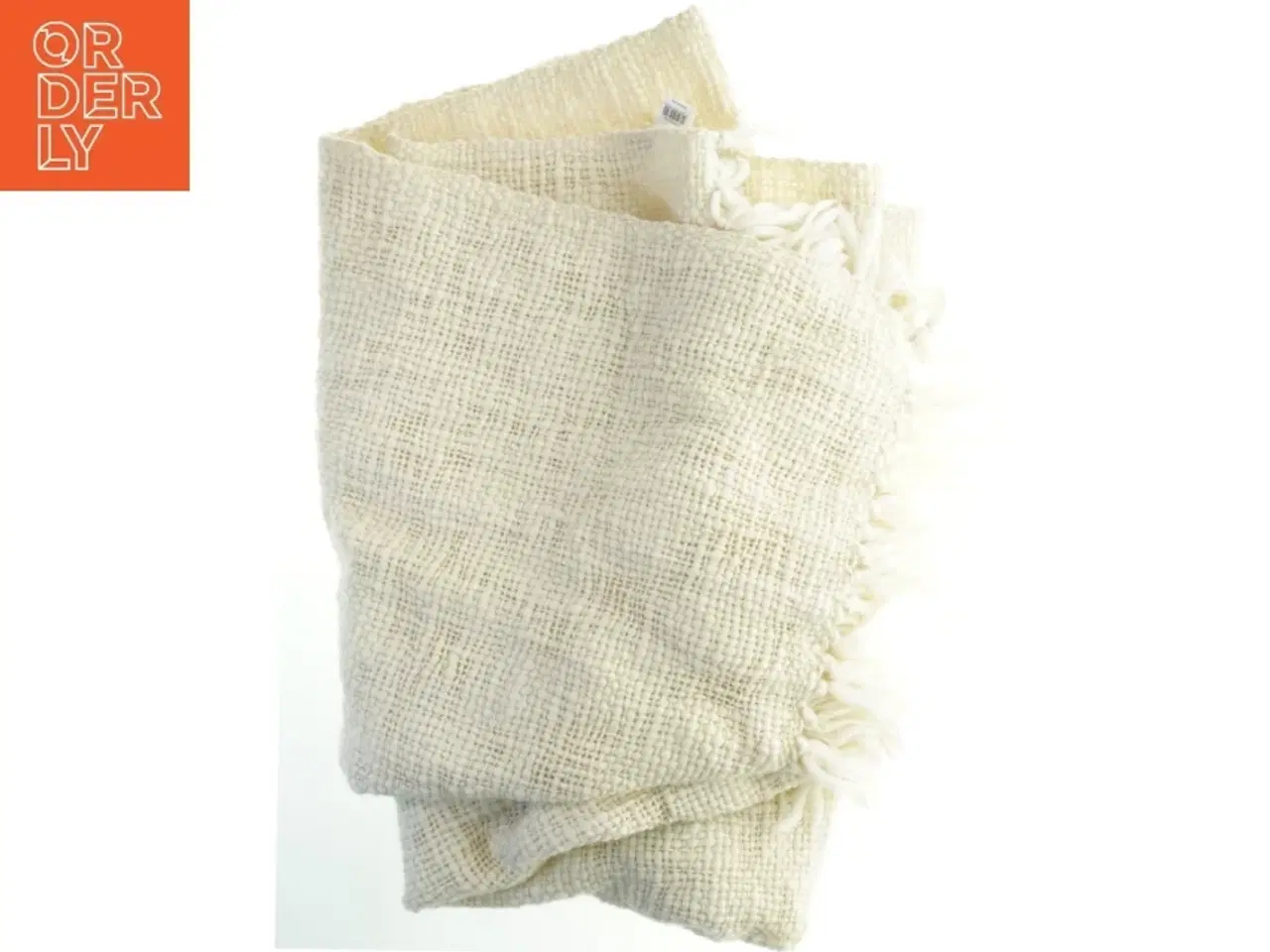 Billede 1 - Vævet plaid med frynser fra Ilva (str. 135x170 cm)