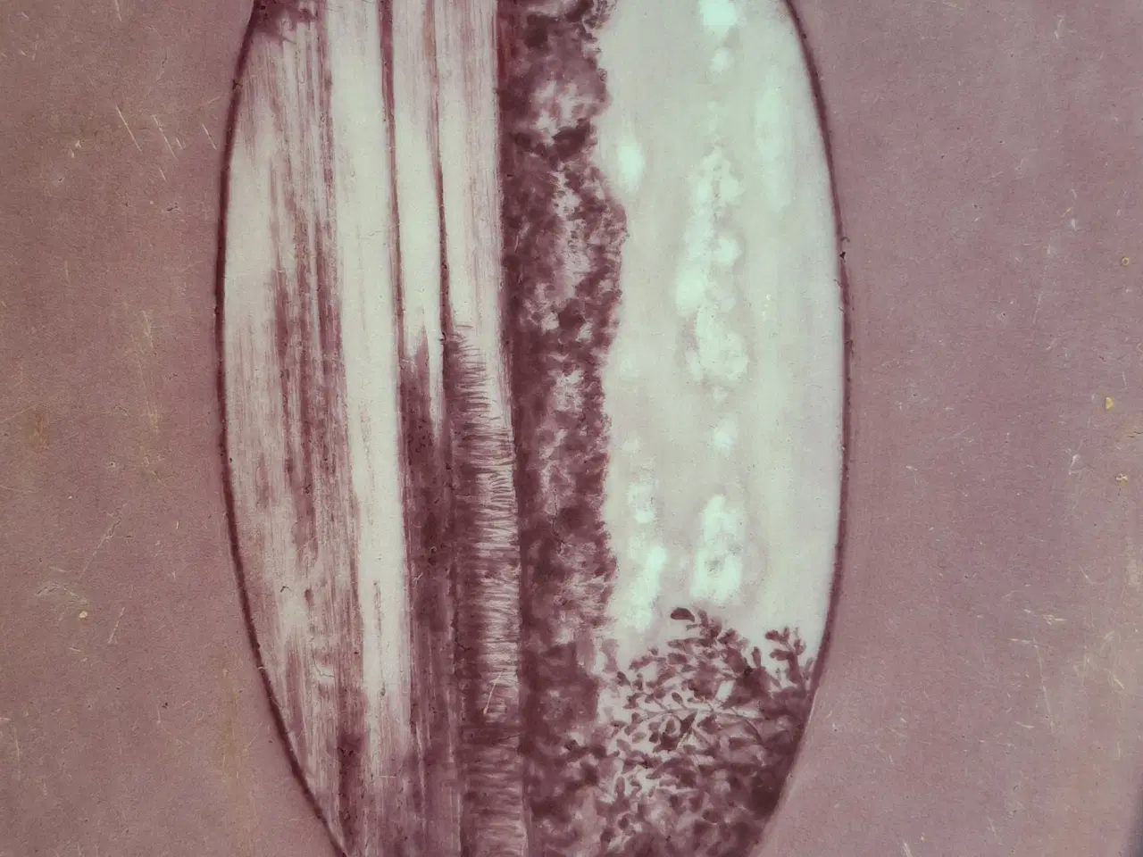 Billede 3 - Antikt ovalt porcelæns fad