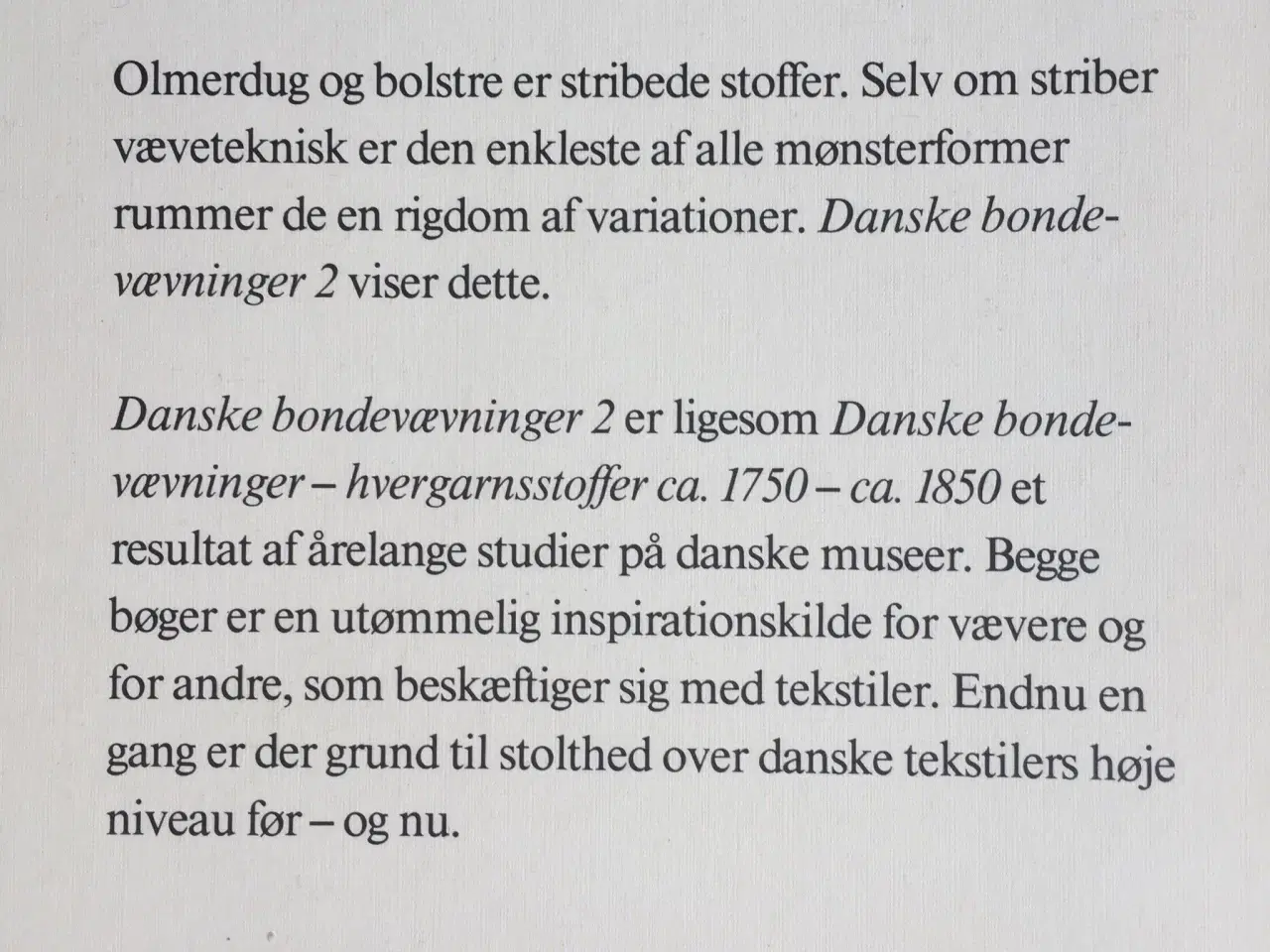 Billede 2 - Danske BONDEVÆVNINGER 2