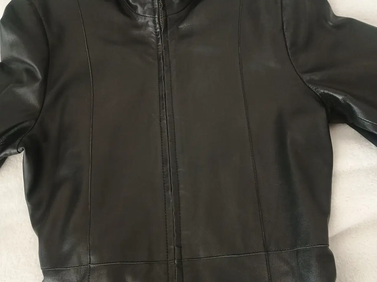 Billede 8 - Skindjakke, ægte, sortbrun, small