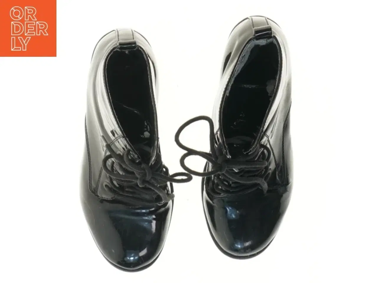 Billede 3 - Læderstøvler med hæl (str. 38 )