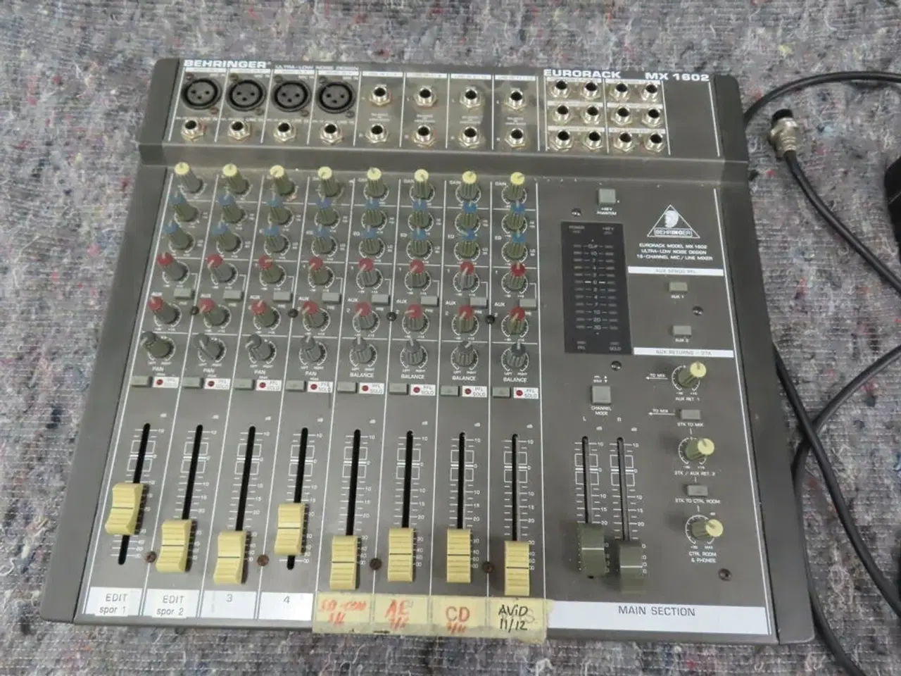 Billede 2 - Mixer - BEHRINGER EURORACK MX 1602 (MOMSFRI)