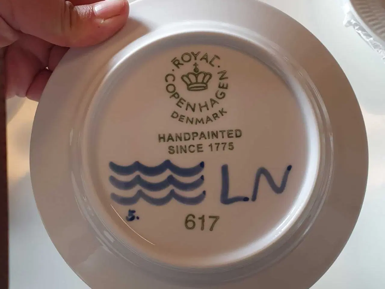 Billede 5 - 8 stk. Bla mega riflet kagetallerkener