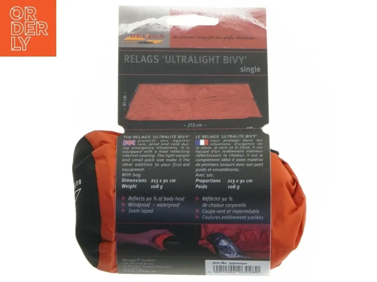 Billede 2 - Relags Ultralight Bivy fra Relags (str. 213x91 cm)